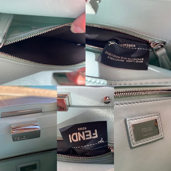 SOLD Fendi RARE Nappa Ribbon Lace Up Peekaboo Iconic Satchel - Picture 14 of 16